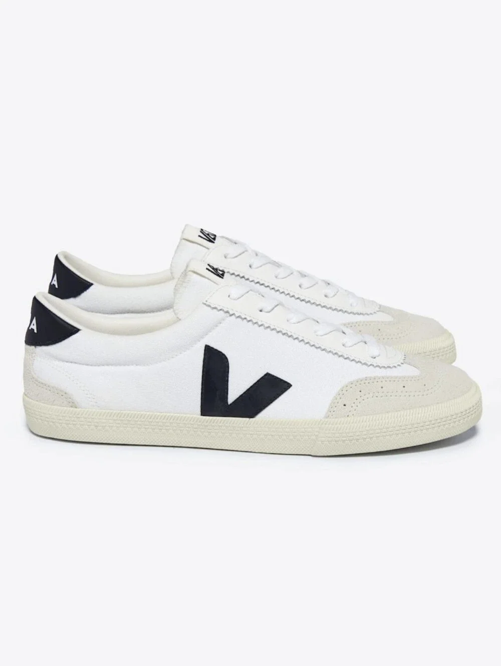 Veja VOLLEY CANVAS WHITE BLACK Sneaker Tennis Shoe